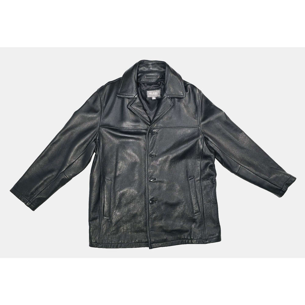 Wilsons Leather Men's Black 4-Button Jacket With Removable Thinsulate Liner XL**